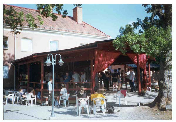 Dansbanan by day, with Folkets Hus in background