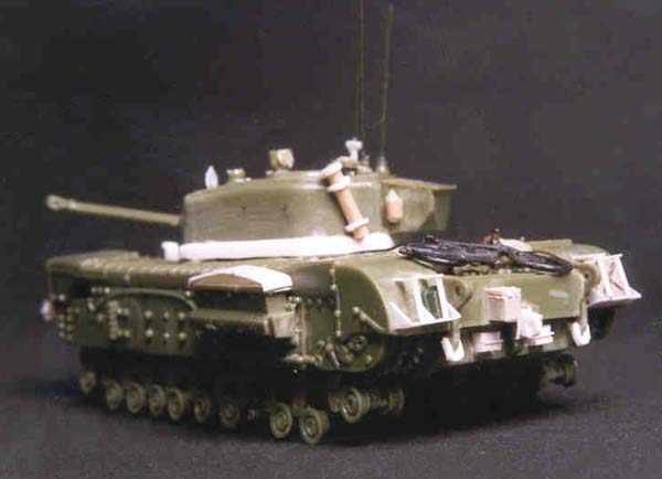 Rear view of improved Airfix Churchill VII