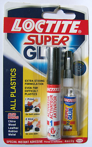 Loctite all-plastics glue