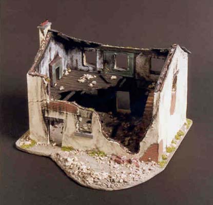 finished ruined house