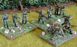 Late war German infantry platoon