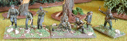 Late war German infantry section
