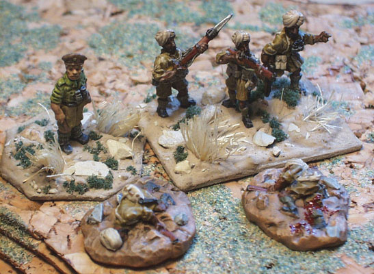 Company commander and aides