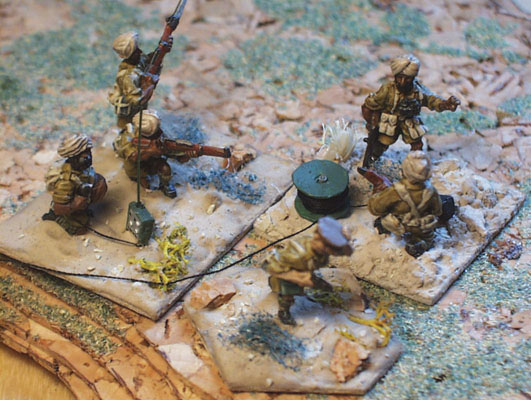 Deputy commander, plus aides and FOO